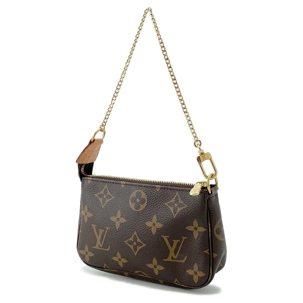 Louis Vuitton Monogram Pochette Accessoires Accessory Case Pouch Clutch Brown